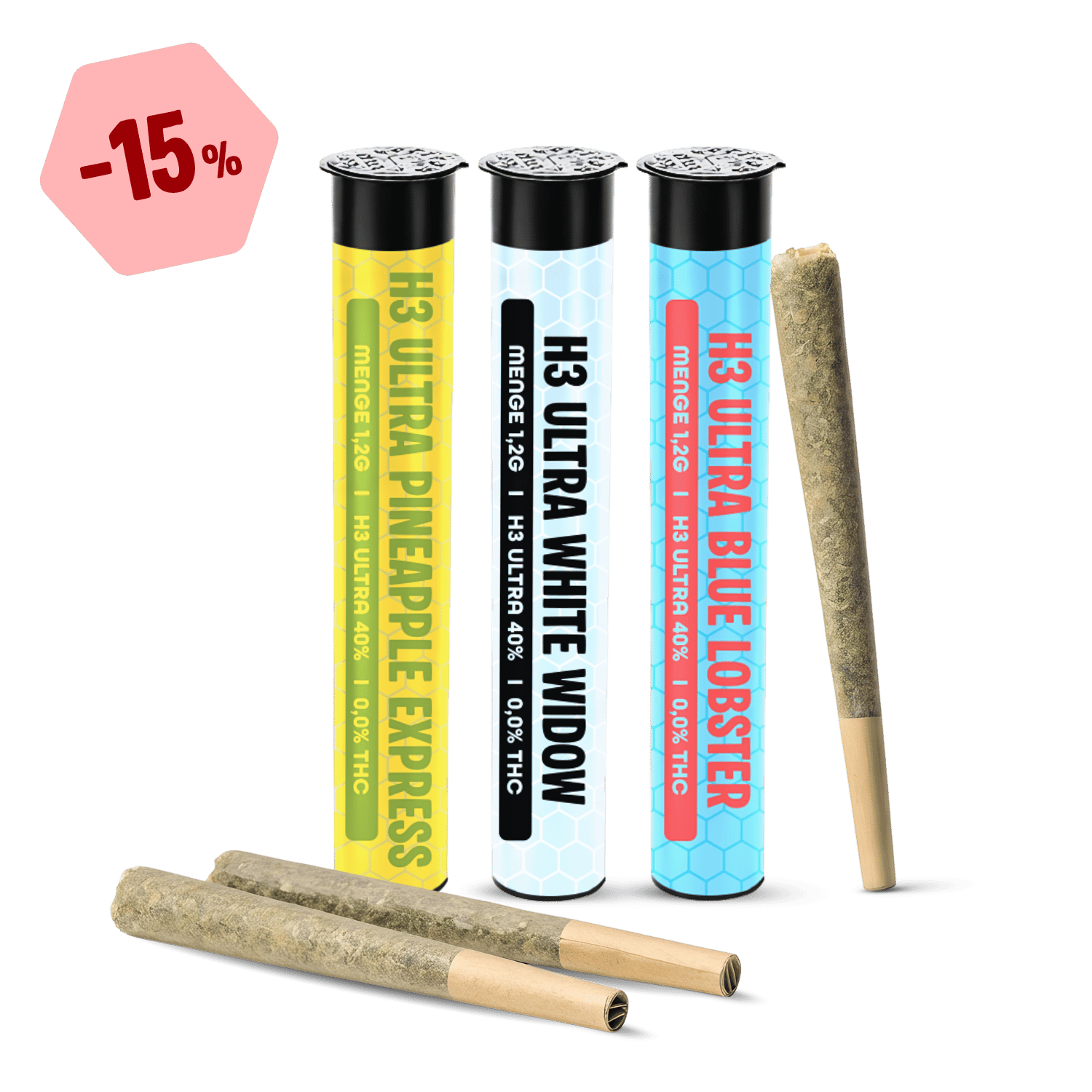 PreRoll Probierset - 40% H3 Ultra